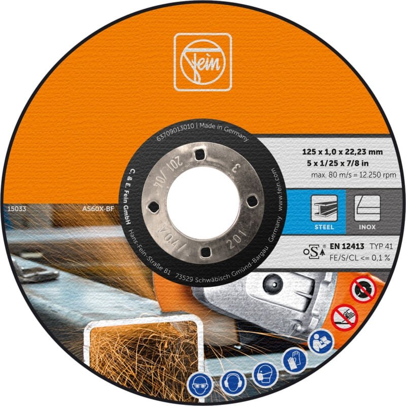 10x Trennscheibe ø 125 1 mm - Fein