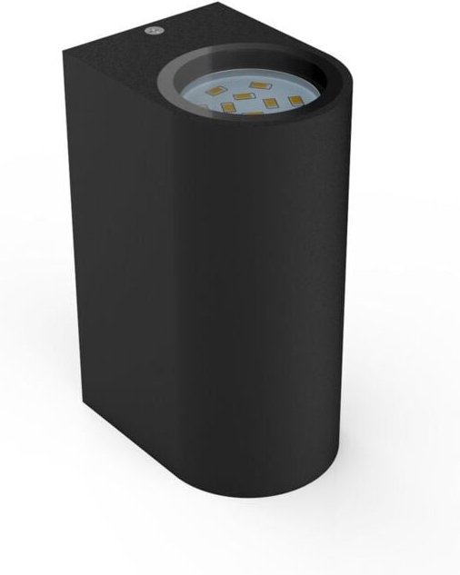 Außenwandleuchte - 9,4W, 800lm, IP44, led, warmweiß, schwarz