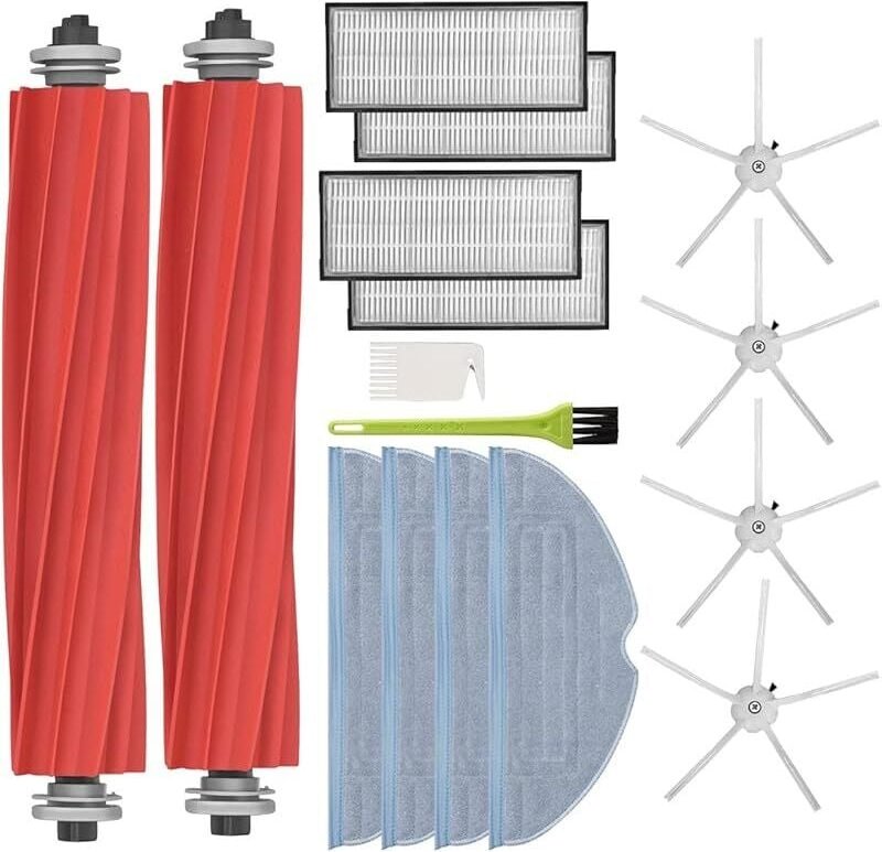 FOREHILL Wischmopp für Roborock S7, S7 Plus, S7+, S7 Maxv Ultra, T7S und T7S Plus Saugroboter, Ersatzteile mit Hauptbürs...