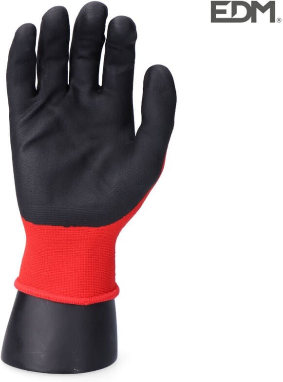 EDM - Handschuh für die mechanische Industrie mit Nylon/Lycra-Nitrilbeschichtung, geeignet für Touchscreen der Größe 10