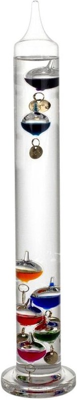 Geschenkthermometer Galileo Galilei Thermometer Transparenter Pisapapeles 8x8x40cm 62217 - Signes Grimalt