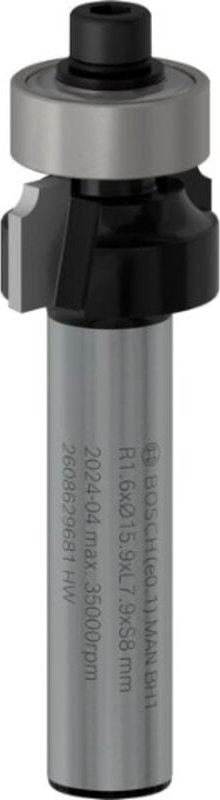 Bosch pro Abrundfräser r 1,6 Schaft 8 mm - 2608629681