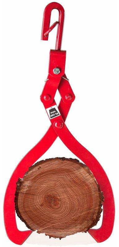 Dema - Holzzange Schleppzange Verladezange Forstzange 450kg 8mm Holzgreifer Greifzange