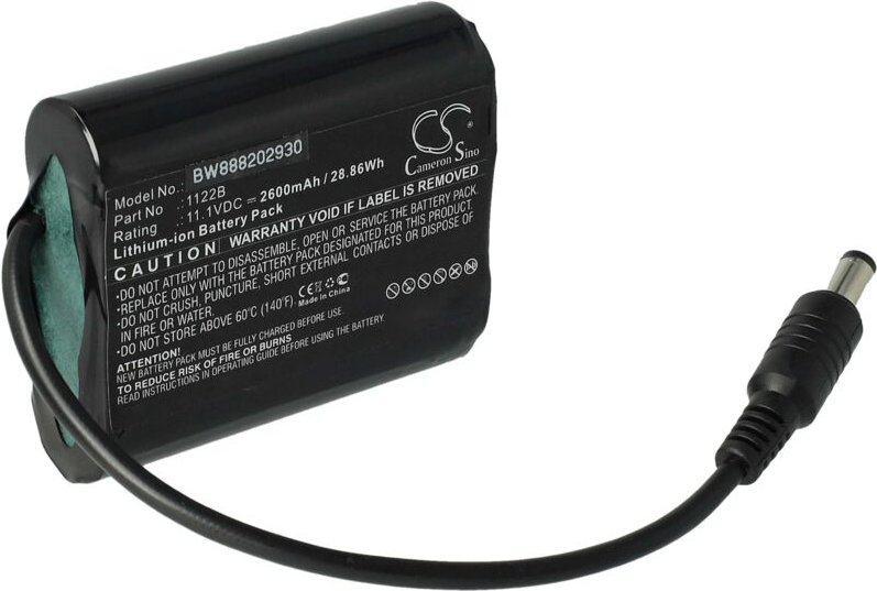 vhbw Akku kompatibel mit Venture Heat MC-1645, ZMCB2200 beheizbaren Motorradhandschuhen (2600mAh, 11,1V, Li-Ion)