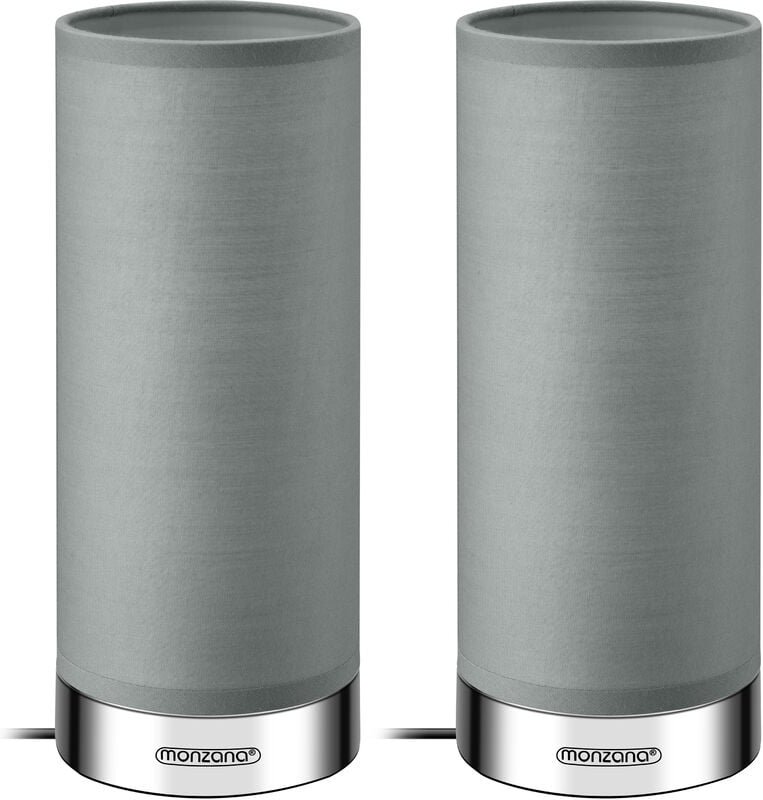 Led Tischlampe 2er Set Stoffschirm Touch Dimmbar E14 Schlafzimmer Wohnzimmer Tischleuchte Nachttischlampe Nachttischleuc...