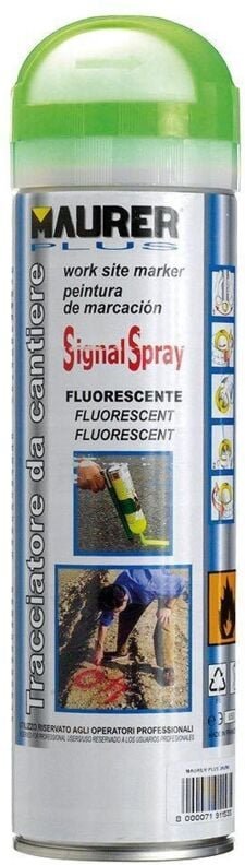 Grün-floureszierendes Markierungsspray Maurer 500 ml.