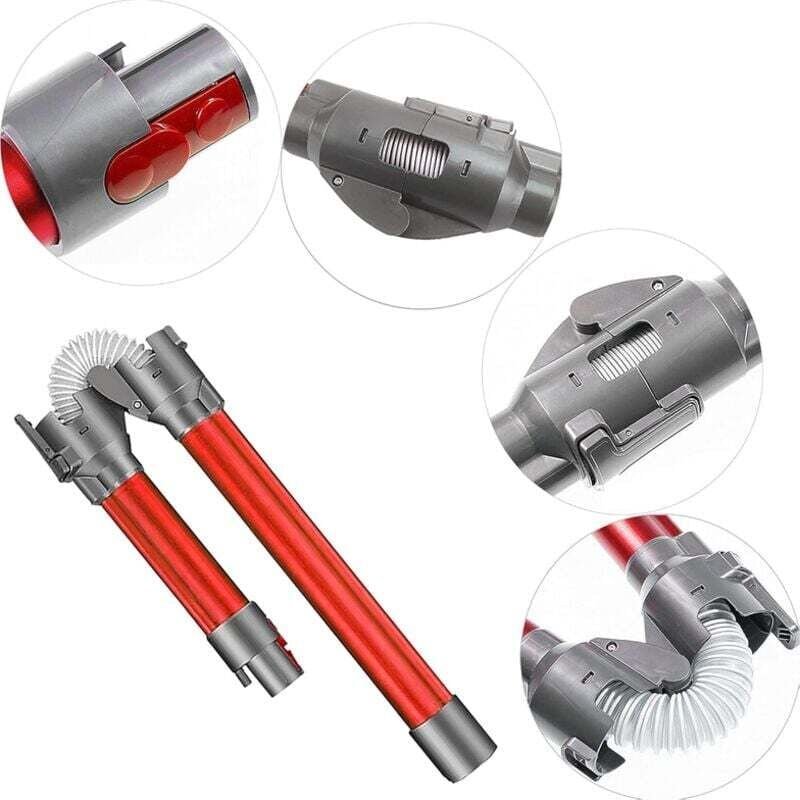 Faltbares Teleskoprohr, kompatibel mit dem kabellosen Staubsauger Dyson V7 V8 V10 V11 V15, verbessertes Aluminiumrohr mi...