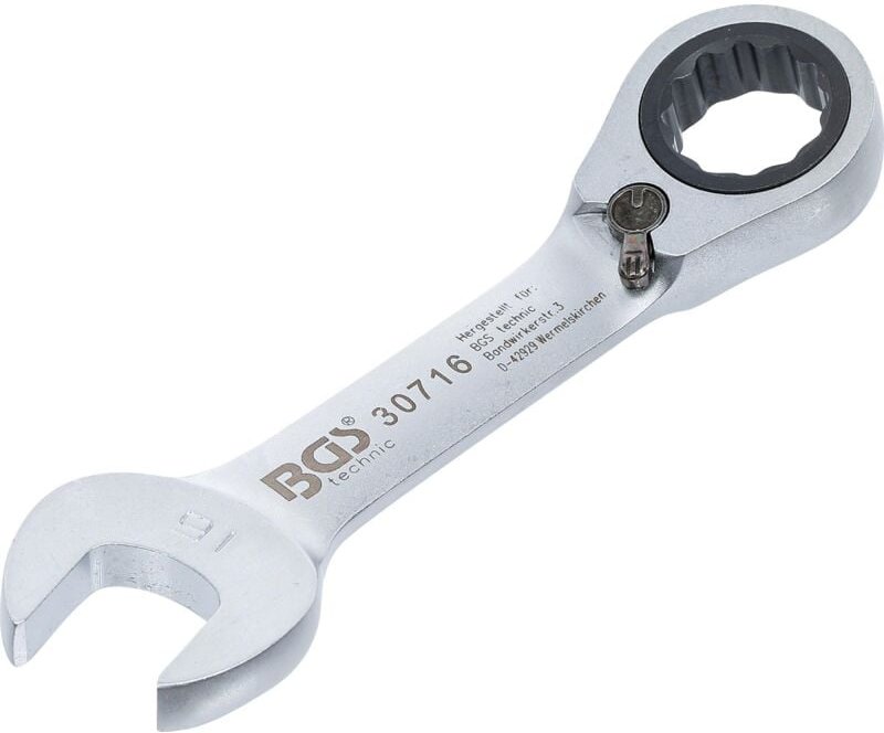 Bgs Technic - bgs Ratschenring-Maulschlüssel kurz umschaltbar sw 16 mm - 30716