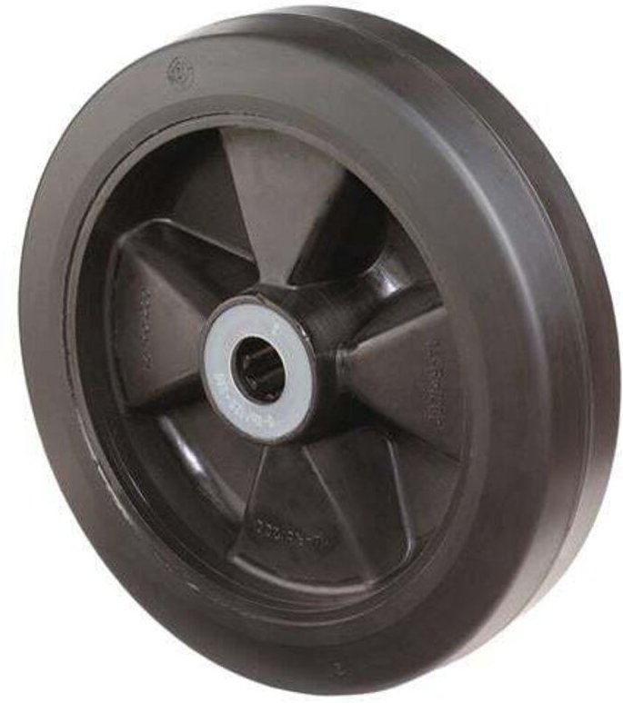 BS Rollen Ersatzrad Elastik-Vollgummi schwarz Rollenlager Ø 100 mm 140 kg - B60.100