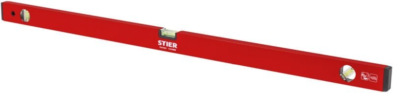 Wasserwaage 100 cm Aluminium ± 1,0 mm/m drei Libellen - Stier