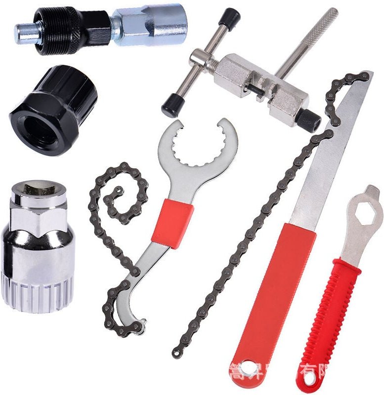 Kassettenabzieher, 5-teiliges Fahrrad-Wartungswerkzeug, Fahrrad-Kassetten-Entfernungswerkzeug, Kettenspaltwerkzeug,