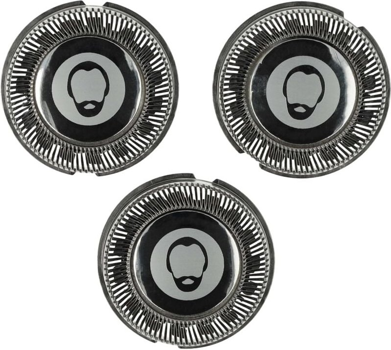 3 x Scherkopf kompatibel mit Rasierer Ersatz für Philips HQ8/5, HQ8/53 - Vhbw