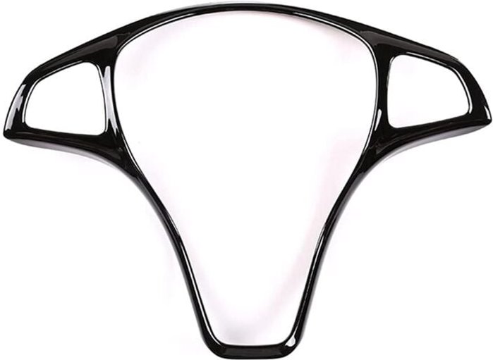 Tlily - FüR ce- glc cla gla W205 W213 X253 X156 Auto-Lenkrad-Dekorationsrahmen-Abdeckungsverkleidung, Leuchtendes Schwar...