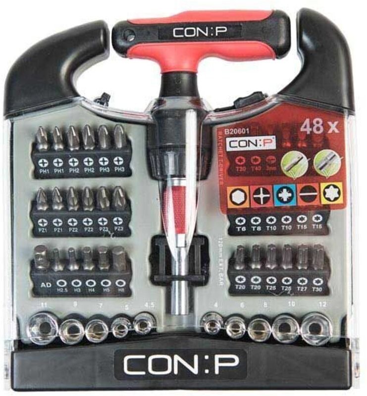 Con p Ratschenschraubendreher 48-teilig Schraubendreher