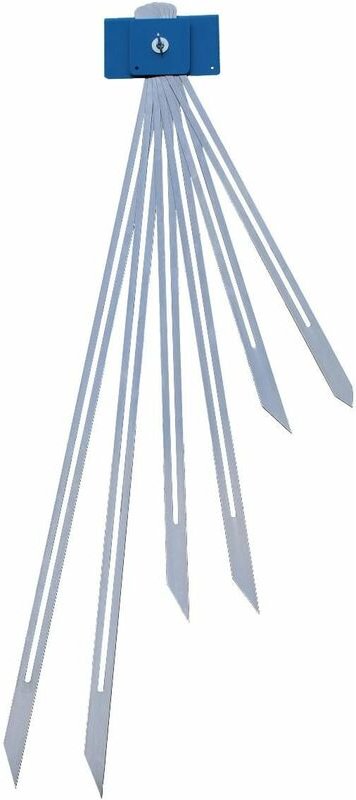 Treppenspinne - mit sechs Tastlehren aus gehärtetem Federstahlband