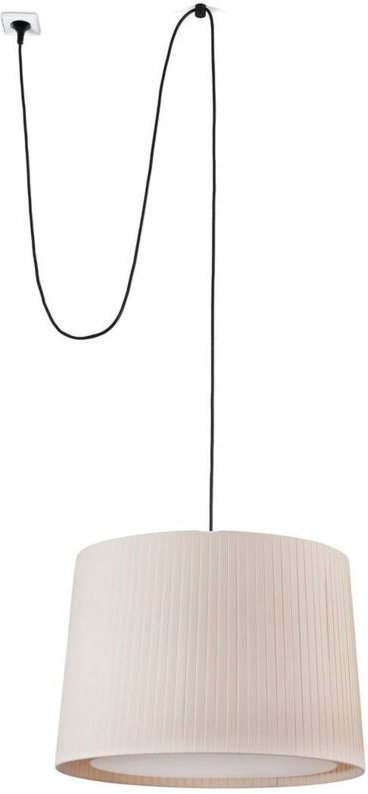 Samba Hängelampe schwarz/beige mit Stecker 68604-44