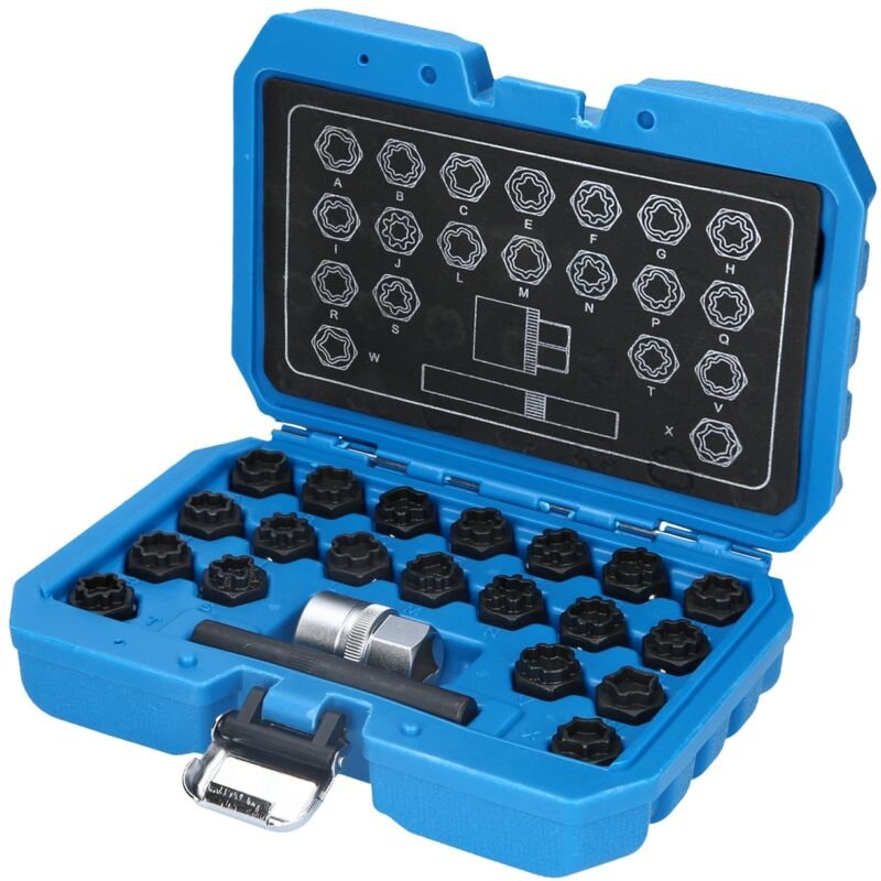 BRILLIANT TOOLS Felgenschloss-Sortiment für Audi 22tlg. - BT691360