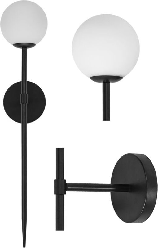 Wandlampe black modern 52 cm APP577-1W