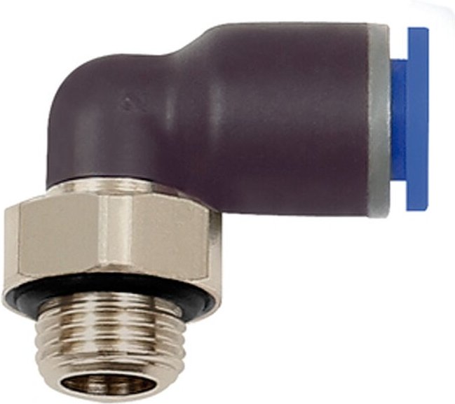 Riegler L-Steckverschraubung »Blaue Serie«, drehbar, g 1/4 außen, ø 8 mm