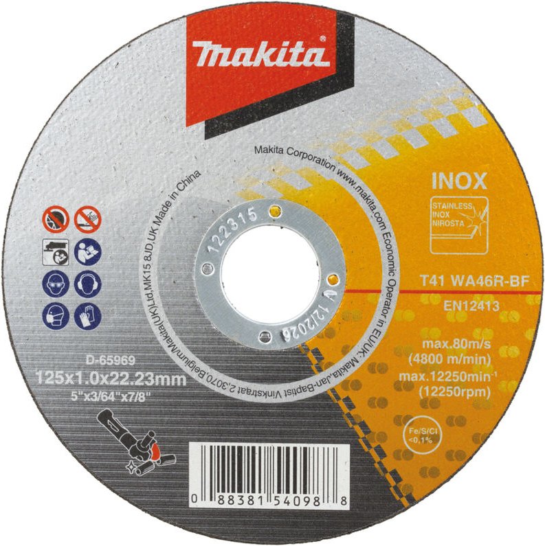 Trennscheibe 125x1,0 mm inox - D-65969-50 - Makita