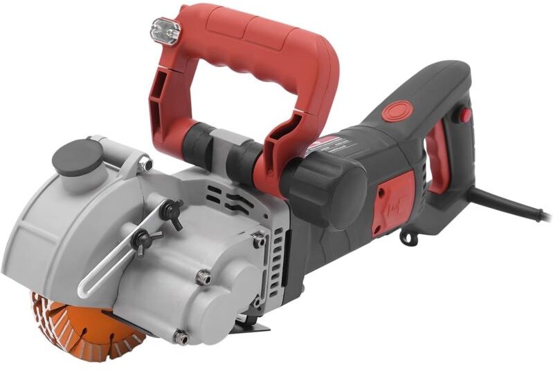 Mauernutfräse, 4800W Elektrische Schlitzfräse, Schlitzmaschine mit Laserführung 6500 U/min, Max Ausschnitt Größe 41 x 42...