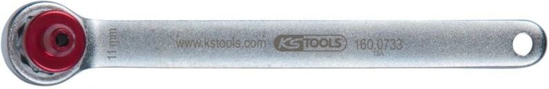 Bremsen-Entlüftungsschlüssel, extra kurz, 11 mm, rot