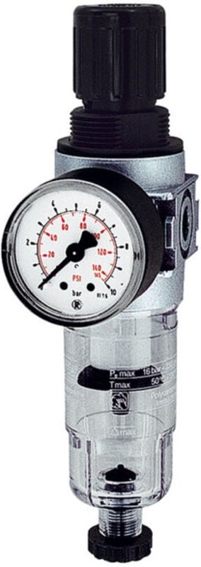 Filterregler »multifix-mini«, mit PC-Behälter, g 1/8, 0,5-10 bar - Riegler