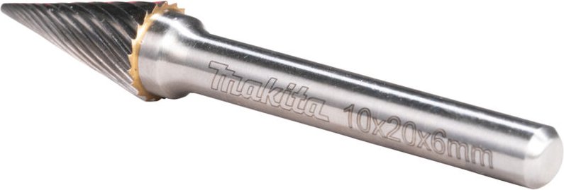 B-52831 Frässtift Hartmetall Spitzkegel Produktabmessung, ø 10 mm Arbeits-Länge 20 mm Schaf - Makita