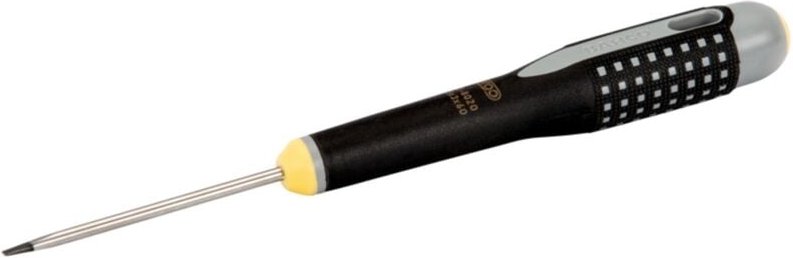 Ergo Schraubendreher für Schlitzschrauben, gerade, mit 3-Komponenten-Griff 0,6 mm x 3,5 mm x 75 mm - Bahco