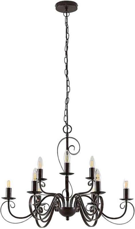 Kronleuchter "Caleb" aus Metall für Flur & Treppenhaus von Lindby