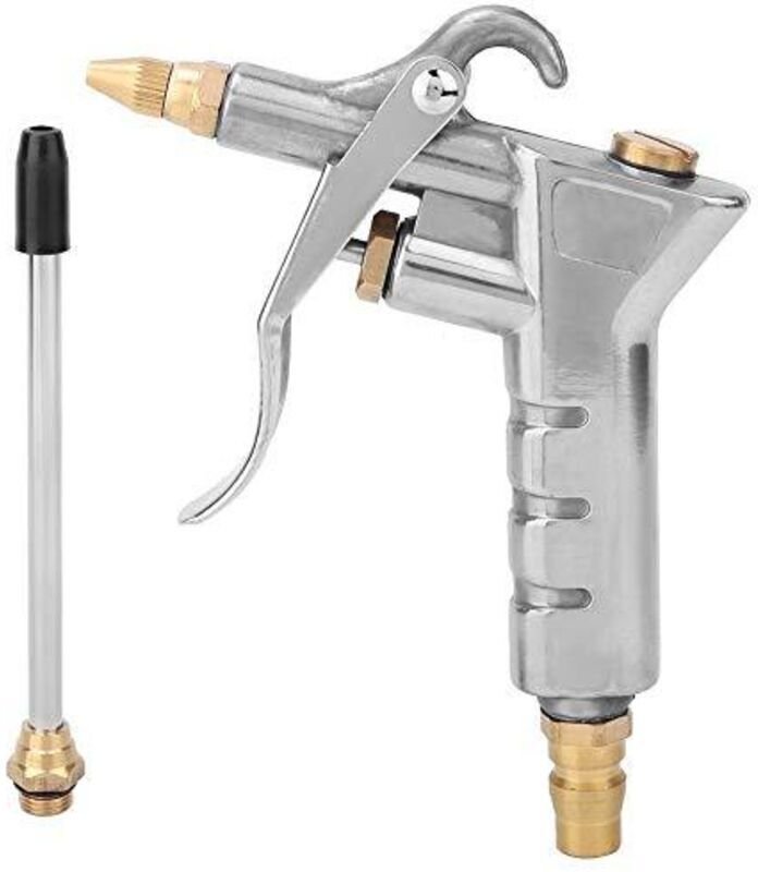 Leistungsstarke Staubpistole, Hochdruck-Luftpistole mit langer Düse, Luftkompressor, Zubehör für Luftpumpen, Staubentfer...