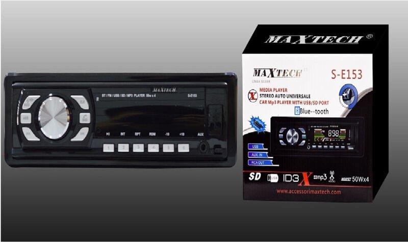 Trade Shop Traesio - Trade Shop - Autoradio, FM-Radio, Bluetooth, Autoradio, sd, usb, MP3, AUX-Eingang, 1DIN, Frontblend...