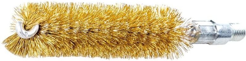Rohrbürste Länge 115 mm ø 12 mm Messingdraht gewellt Besatzlänge 80 mm