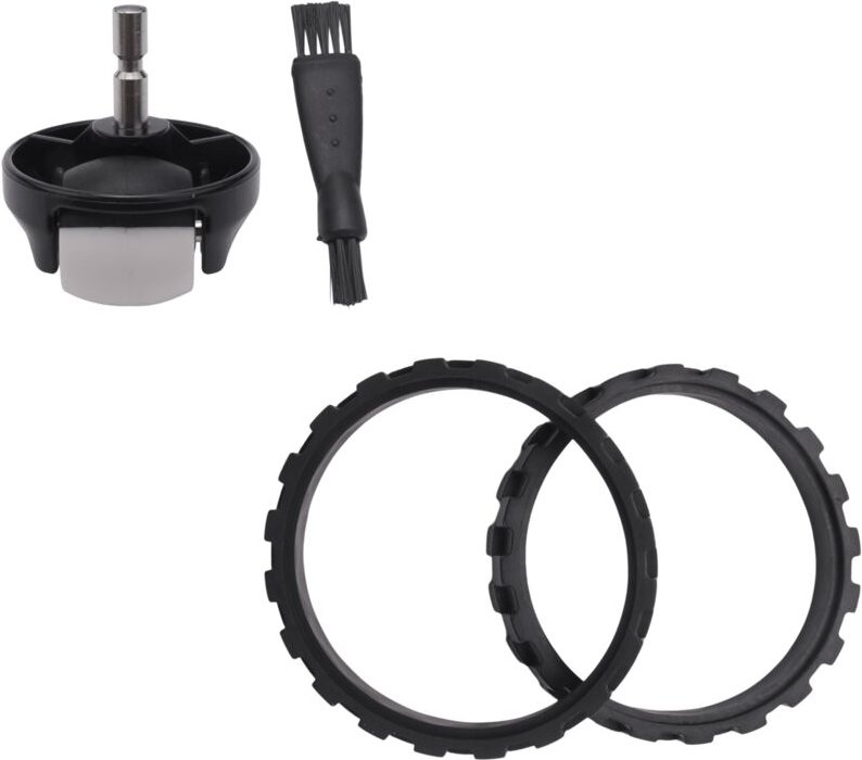 3-teilige Ersatzreifen, kompatibel mit Staubsaugern der Serien 500, 600, 700, 800 und 900, Vorderradmontage