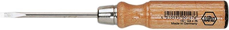 Holz-Schraubendreher Schlitz 3,5 mm x 75 mm (00147) - Wiha
