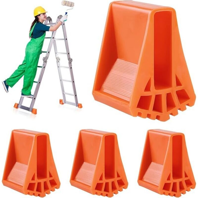 Leiterfußabdeckungen 4 Stück, rutschfeste Leiterfüße, Ersatzleiterfüße, Leiterfußabdeckungen für Teleskopleitern, Leiter...