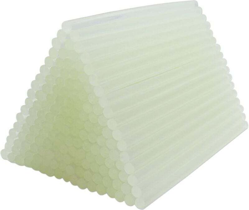 120 Stück 7 x 150 mm transparente Heißklebestifte für Heißklebepistole
