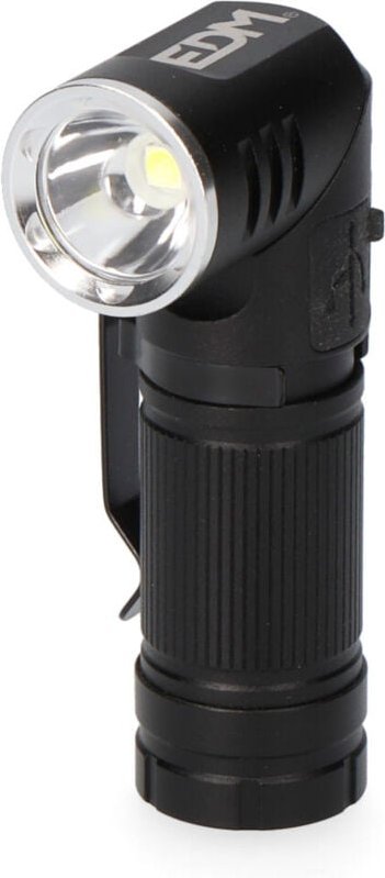 Mini-LED-Taschenlampe 8 W, 3 Modi, USB-C-Laden, IP44. EDM 36443