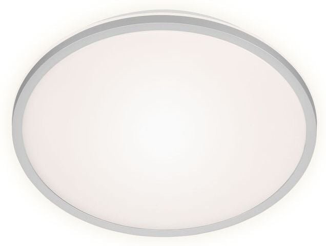 Brilo - led Deckenleuchte Backlight 4000K silber Metall-Kunststoff Ø28cm 15W ner