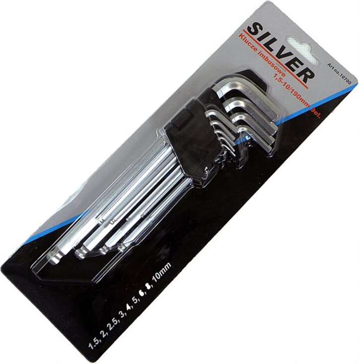 Inbusschlüssel-Set mit Kugelkopf 9-teilig sechseckig