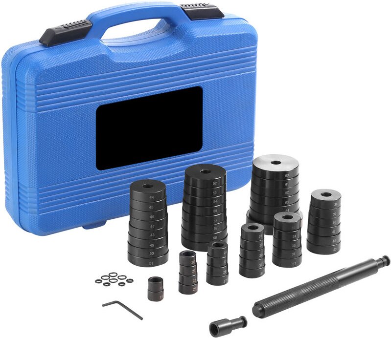 Mophorn 52-teiliges kundenspezifisches Buchsenlager- und Dichtungstreiberset,18–65 mm und 74 mm metrische Scheiben,Laufr...