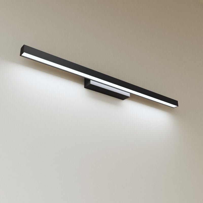 Spiegelleuchte led Spiegelleuchte Bad Spiegellampe Badezimmer Schwarz kein Drehbar, Dehnbar, led fest integriert, Tagesl...