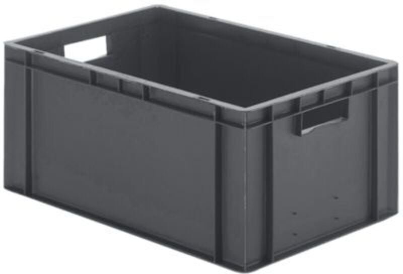 La-ka-pe - Transportstapelbehälter L600xB400xH270mm grau pp Seitenwände geschl.