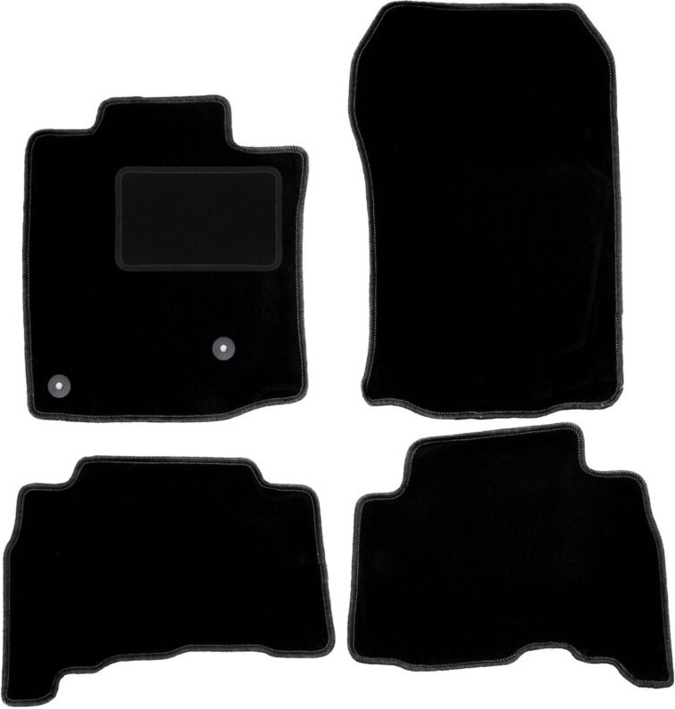 Schwarze Veloursmatten für: Toyota Land Cruiser J150 Offroad (2009-)