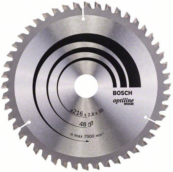Pro Wood Kreissägeblatt, 216 x 2,8 x 30 mm, T48 - Bosch