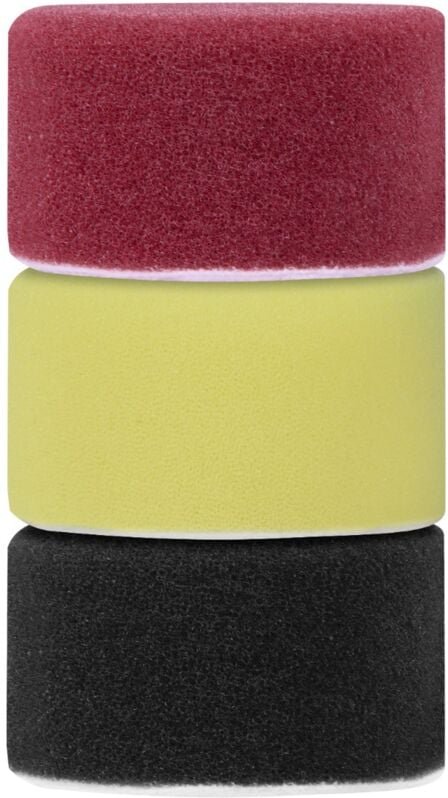 Polierscheiben/Polierpads Schaumstoff für Poliermaschinen - Starterset - 50mm, 6 Stück