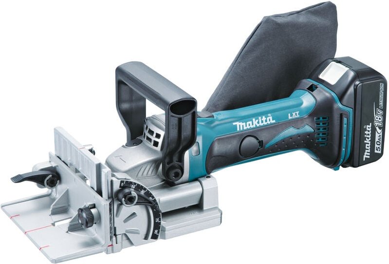 Makita - Akku-Flachdübelfräse DPJ180RTJ 18V 2x 5,0 Ah und Ladegerät im makpac