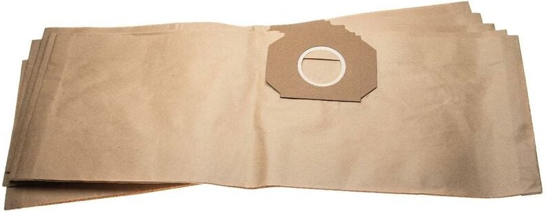vhbw 5x Staubsaugerbeutel kompatibel mit Thomas Bravo 20 S Staubsauger - Papier, 63,3cm x 22cm, braun