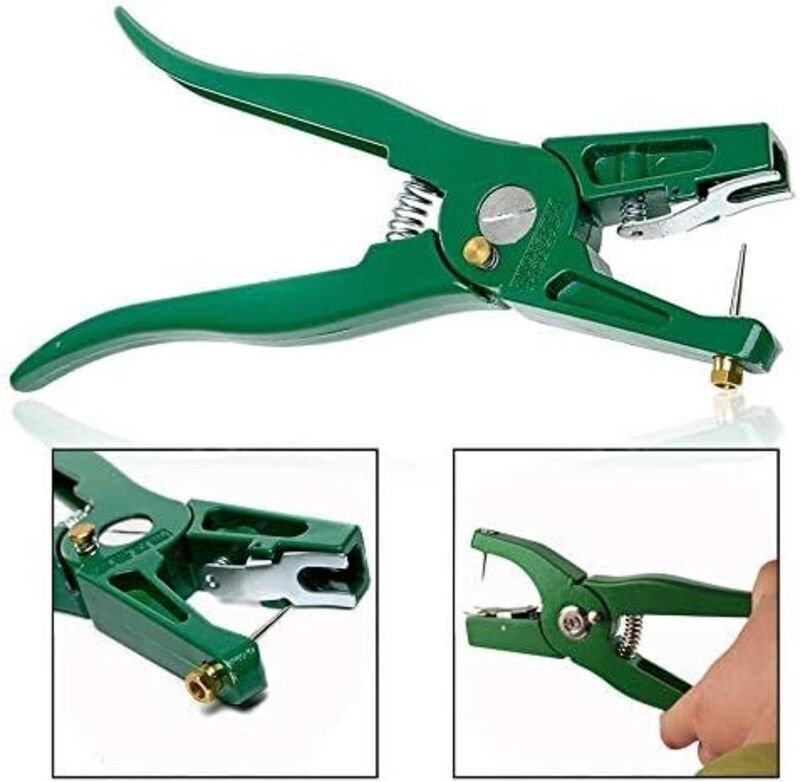 1 Stück Ohrmarkenzange, Ohrmarkeninstrument, zum Anbringen von Schweinen und Kühen für Farm und Ranch