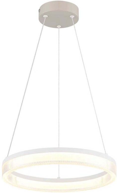 LED Hängeleuchte Pendelleuchte Deckenleuchte Metall sandfarben kürzbar H 150 cm